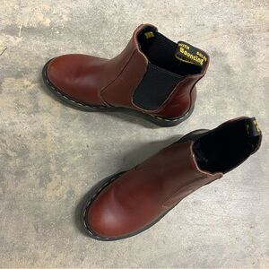 Dr. Martens Cherry Red Ankle Boots